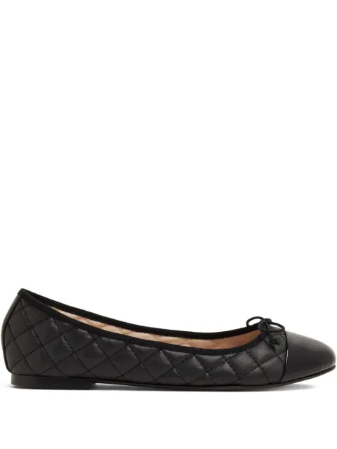 HOUSE OF BALLERINAS quilted leather ballet flats