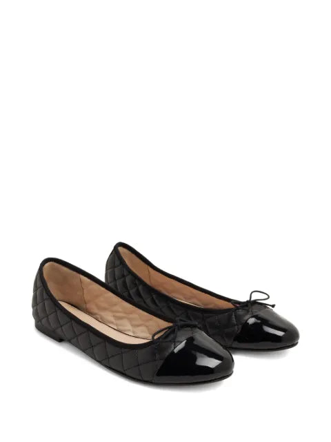 HOUSE OF BALLERINAS quilted leather ballet flats
