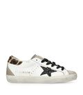 Golden Goose Leather Glittered Super-Star Sneakers