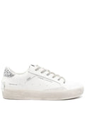 Crime London glitter embellished lace-up sneakers