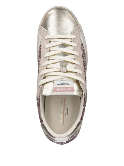 Crime London glitter-detail sneakers