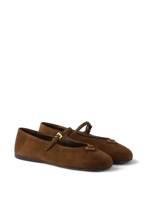 Prada suede ballerinas
