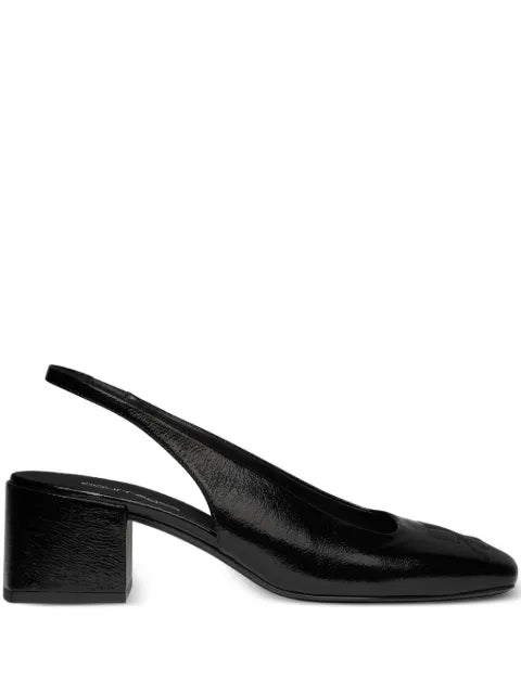 Courrèges Vinyl slingbacks