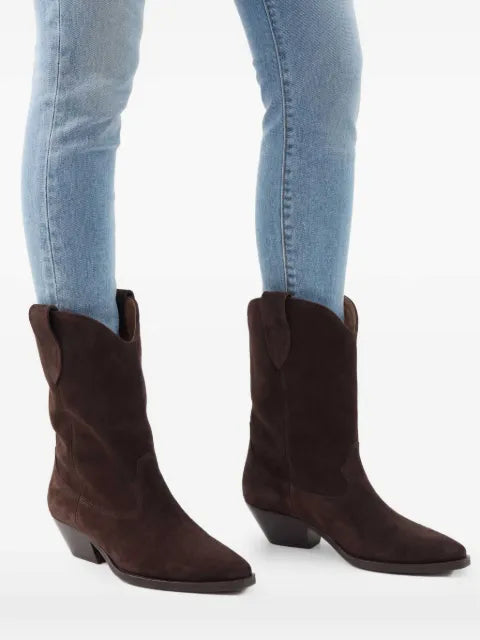 ISABEL MARANT Duerto heeled suede western boots