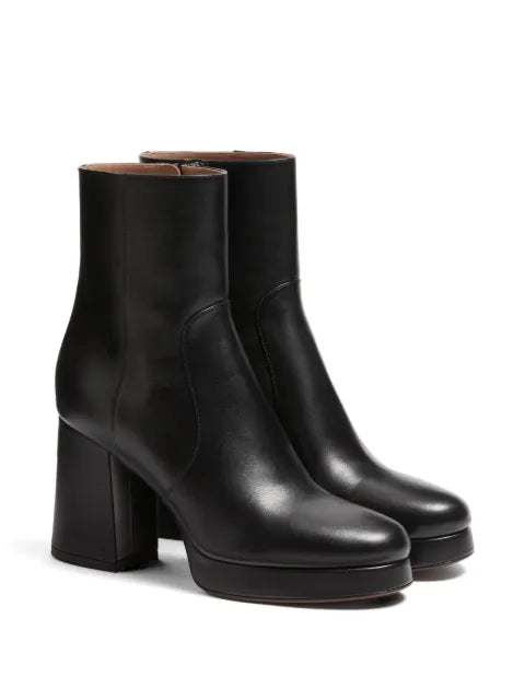 Valentino Garavani Fawcette platform ankle boots in calfskin 90mm