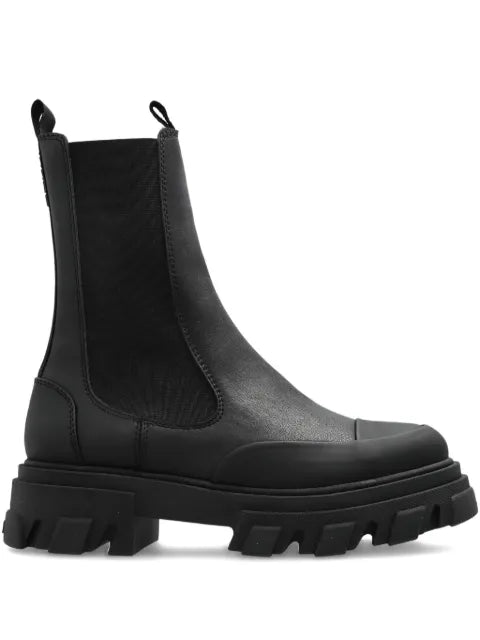 GANNI leather ankle boots