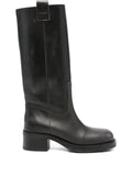 ALOHAS Sajan vintage effect black leather boots