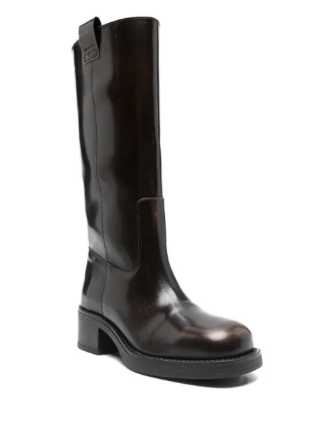 ALOHAS 40mm calf leather biker boots