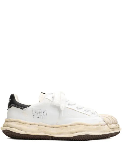 Maison MIHARA YASUHIRO torn-film attached canvas sneakers