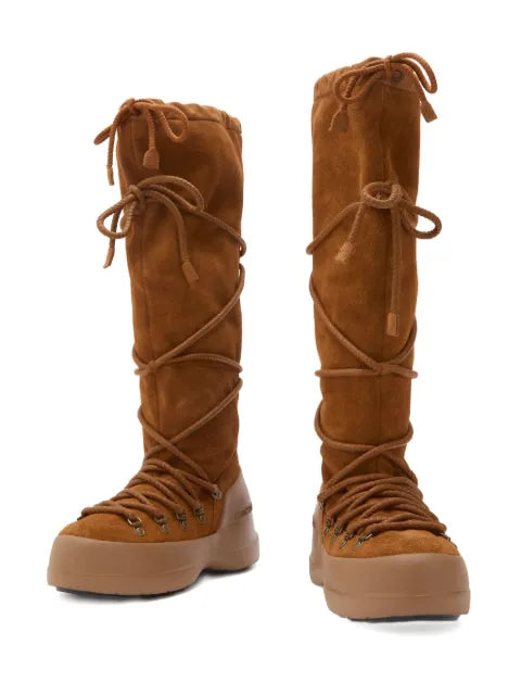 Moon Boot Luna lace-up suede boots