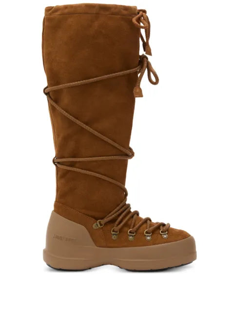 Moon Boot Luna lace-up suede boots