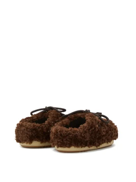 Moon Boot EVX faux-shearling lace-up mules