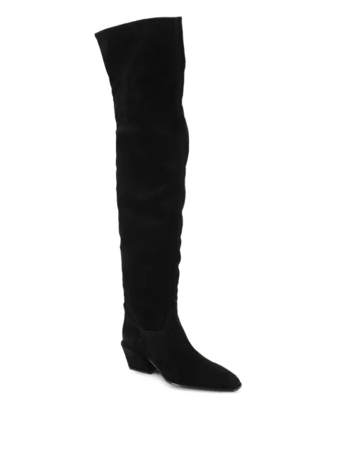 Paris Texas suede knee-high boots