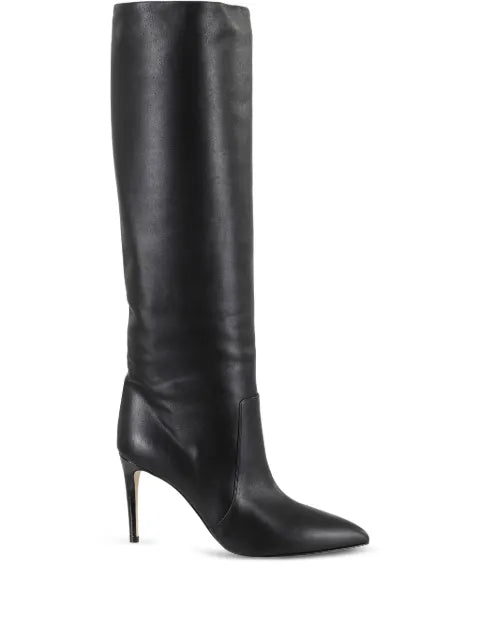 Paris Texas pointed-toe leather knee-high boots