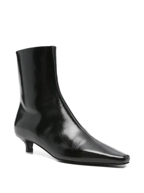 TOTEME slim naplack ankle boots