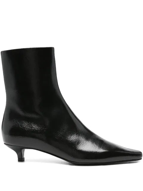 TOTEME slim naplack ankle boots