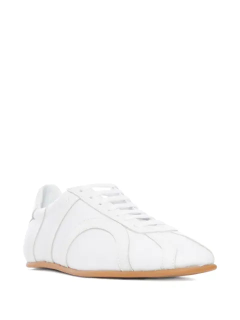TOTEME leather-panel lace-up sneakers