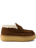 Prada suede loafers