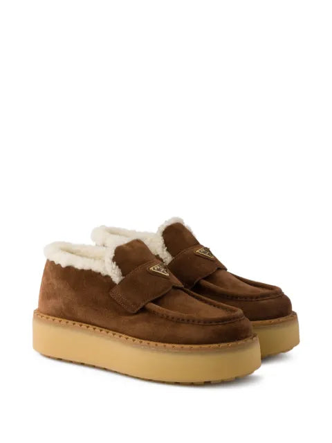 Prada suede loafers