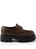 Prada leather loafers