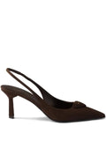 Prada suede slingback pumps