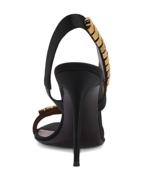 Giuseppe Zanotti 105mm Dafne satin slingback sandals