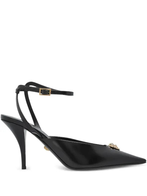 Versace La Medusa leather slingbacks 85 mm