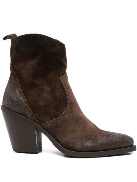 Metisse 85mm Texan pointed-toe block-heel boots