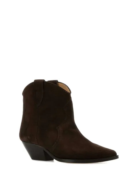 ISABEL MARANT suede western boots