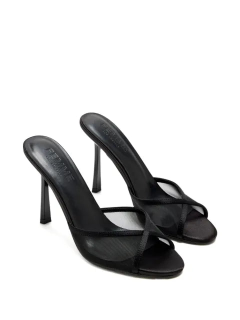 Femme La 100mm Iman mesh-panel stiletto sandals
