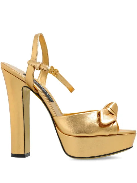 Dolce & Gabbana leather heeled sandals