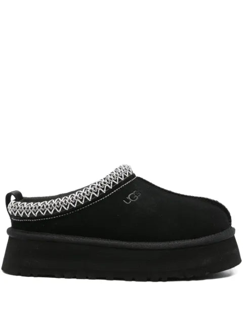 UGG Tazz II embroidered suede slippers