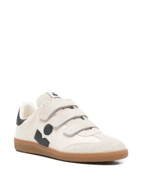 ISABEL MARANT perforated side-logo beth sneakers
