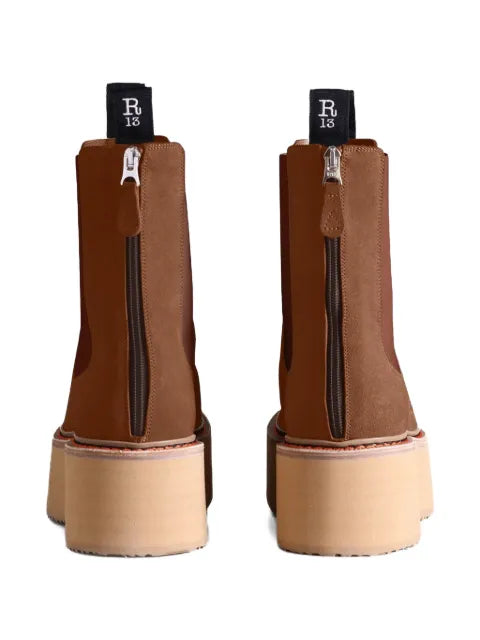 R13 round-toe boots