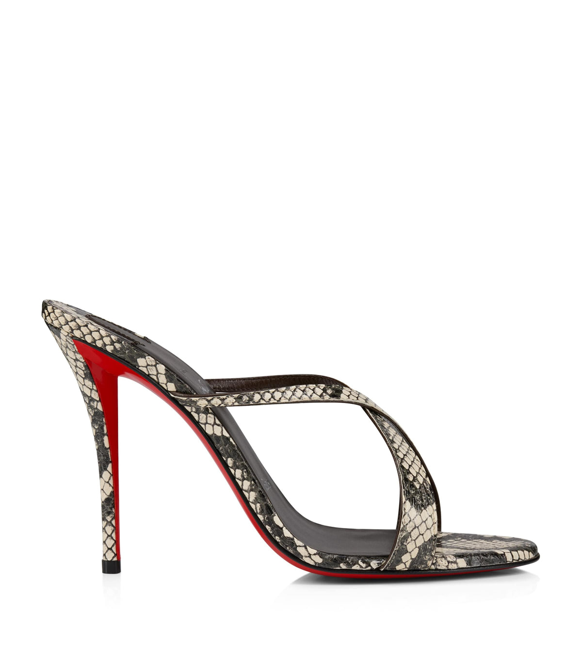 Christian Louboutin Mulazee Cross Elaphe Leather Mules 100