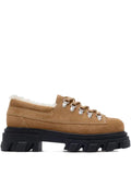 GANNI cleated suede-leather loafers