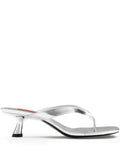 Simon Miller Beep thong in silver sandals