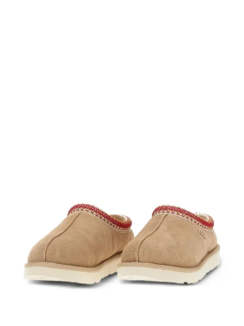 UGG braided-trim suede slippers