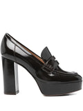 Gianvito Rossi 100mm patent-leather platform loafers