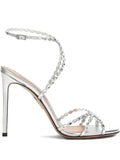 Aquazzura 105mm Love Struck crystal-embellished sandals