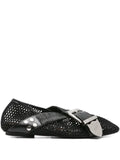 Toga Pulla buckle-detail mesh-detail flats