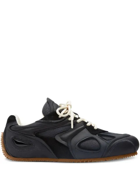 Axel Arigato leather panelled lace-up sneakers