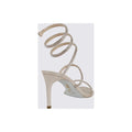 René Caovilla Eden Nude Sandal 80 - Champagne/Silver