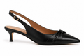 CASSIELA BLACK GOLD TIE KITTEN HEEL