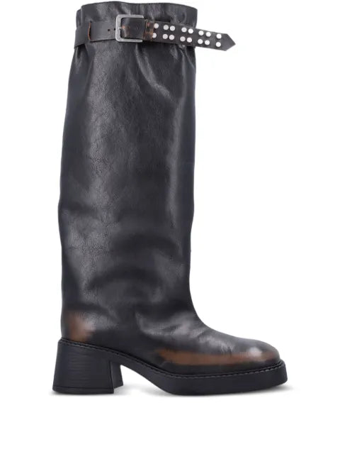 Miista buckle-fastening studded boots