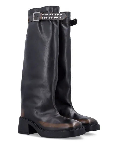 Miista buckle-fastening studded boots