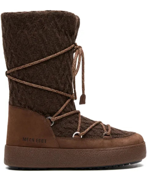 Moon Boot knit lace-up boots