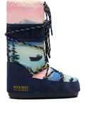 Moon Boot x Guest In Residence Icon landscape-print lace-up boots