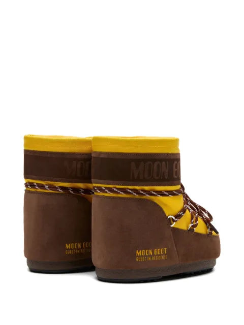 Moon Boot x Guest In Residence Icon Low nylon sunflower & cocoa boots
