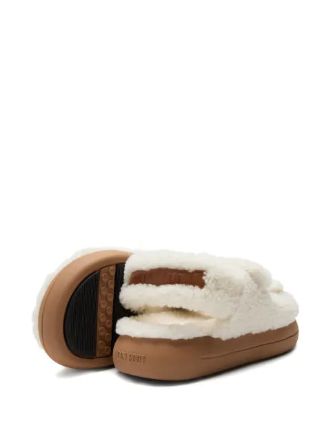 Moon Boot shearling touch-strap sandals